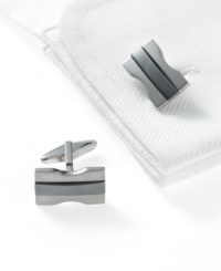These Kenneth Cole Reaction hourglass-shaped cufflinks are a gentle reminder that time is of the essence. These Kenneth Cole Reaction hourglass-shaped cufflinks are a gentle reminder that time is of the essence.