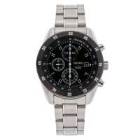 Seiko Men's SNDC47 Stainless Steel Chronograph Black Dial Watch Seiko Men's SNDC47 Stainless Steel Chronograph Black Dial Watch