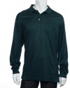 Tasso Elba Collezione Men's Green Micro Horizontal Striped Polo Shirt