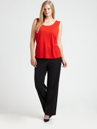 The basic tank made from exquisite merino wool fabrication. Wear this soft design on its own or as a luxurious layering piece.ScoopneckSleevelessPull-on styleAbout 36 from shoulder to hemMerino woolHand washImported of Italian fabric The basic tank made from exquisite merino wool fabrication. Wear this soft design on its own or as a luxurious layering piece.ScoopneckSleevelessPull-on styleAbout 36 from shoulder to hemMerino woolHand washImported of Italian fabric