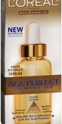L'Oreal Paris Age Perfect Re-Cushioning Serum Anti-Menopausal Skin, 1-Fluid Ounce L'Oreal Paris Age Perfect Re-Cushioning Serum Anti-Menopausal Skin, 1-Fluid Ounce