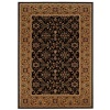 Couristan Royal Kashimar 8198/2596 Ushak Area Rug - Black/Deep Maple
