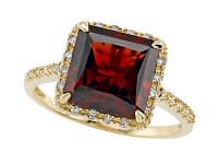 Genuine Garnet Ring by Effy Collection® in 14 kt Yellow Gold Size 5 Genuine Garnet Ring by Effy Collection® in 14 kt Yellow Gold Size 5