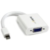 StarTech.com Mini DisplayPort to VGA Video Adapter Converter 1920x1200 - White  Mini DP to VGA Adapter M/F