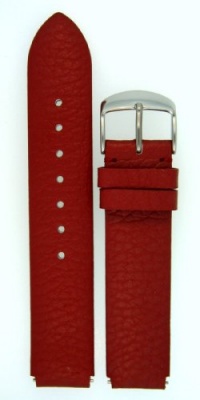 Fits Philip Stein Size 1 18mm Cherry Red Calf Leather Watchband with Spring Bars By JP Leatherworks Fits Philip Stein Size 1 18mm Cherry Red Calf Leather Watchband with Spring Bars By JP Leatherworks