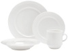 Fortessa Fortaluxe SuperWhite Vitrified China Cassia 16-Piece Place Setting, Service for 4