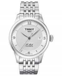 Complement your finest suits with this classically styled automatic watch from Tissot's Le Locle collection. Complement your finest suits with this classically styled automatic watch from Tissot's Le Locle collection.