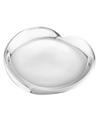 Subtly heart-shaped and ever so irresistible, the Nambe Love plate is the perfect expression of devotion to your loved one. Its lustrous surface is engravable, allowing you to make a statement all your own. Designed by Sean O'Hara. Subtly heart-shaped and ever so irresistible, the Nambe Love plate is the perfect expression of devotion to your loved one. Its lustrous surface is engravable, allowing you to make a statement all your own. Designed by Sean O'Hara.