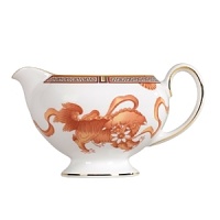 Dynasty, the newest pattern from Wedgwoods Expressive collection is uniquely designed with an archival Chinese Dragon motif and elegant Greek key border. Bone china. Dynasty, the newest pattern from Wedgwoods Expressive collection is uniquely designed with an archival Chinese Dragon motif and elegant Greek key border. Bone china.