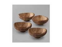 Nambe Butterfly Individual Salad Bowls, Set of 4 Nambe Butterfly Individual Salad Bowls, Set of 4