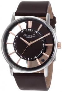 Kenneth Cole New York Men's KC1781 Transparent Clear Dial Round Watch Kenneth Cole New York Men's KC1781 Transparent Clear Dial Round Watch