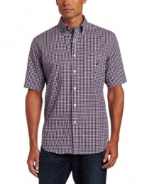 Nautica Men's Poplin Short-Sleeve Mini Plaid Woven Shirt Nautica Men's Poplin Short-Sleeve Mini Plaid Woven Shirt