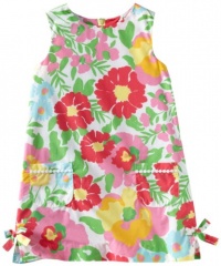 Lilly Pulitzer Girls 7-16 Little Lilly Classic Shift Dress, Resort White Big Garden, 12 Lilly Pulitzer Girls 7-16 Little Lilly Classic Shift Dress, Resort White Big Garden, 12