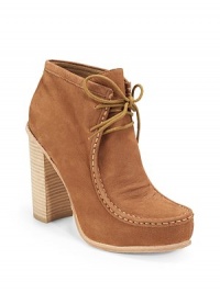 THE LOOKNubuck upper with topstitchingLace-up closurePadded insoleStacked heel, 4½ (115mm)Hidden platform, 1 (25mm)Compares to a 3½ heel (90mm)THE MATERIALNubuck upperLeather lining and soleORIGINImported THE LOOKNubuck upper with topstitchingLace-up closurePadded insoleStacked heel, 4½ (115mm)Hidden platform, 1 (25mm)Compares to a 3½ heel (90mm)THE MATERIALNubuck upperLeather lining and soleORIGINImported