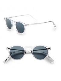 Vintage acetate style inspired by the signature optical frame worn by Gregory Peck as Atticus Finch in the film To Kill A Mockingbird. Available in crystal frames with indigo photochromic lenses.Acetate100% UV ProtectionImported Vintage acetate style inspired by the signature optical frame worn by Gregory Peck as Atticus Finch in the film To Kill A Mockingbird. Available in crystal frames with indigo photochromic lenses.Acetate100% UV ProtectionImported