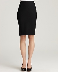 Theory's pencil skirt is the perfect addition to any work wardrobe thanks to its slimming cut and timeless style. Tuck a button-down into the waistline and add a sharp blazer for office-ready style. Or keep things romantic with a delicate blouse. Theory's pencil skirt is the perfect addition to any work wardrobe thanks to its slimming cut and timeless style. Tuck a button-down into the waistline and add a sharp blazer for office-ready style. Or keep things romantic with a delicate blouse.