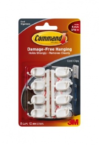 Command Small Cord Clips, 8-Clip