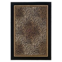 Couristan 0558/5861 Everest Leopard/Ivory/Black 2-Feet by 3-Feet 7-Inch Rug Couristan 0558/5861 Everest Leopard/Ivory/Black 2-Feet by 3-Feet 7-Inch Rug
