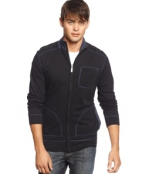 Change up your zip up with this cool casual shirt from Kenneth Cole Reaction. (Clearance) Change up your zip up with this cool casual shirt from Kenneth Cole Reaction. (Clearance)