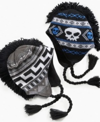 He can scale mountains and build snow forts while keeping warm in this mohawk Peruvian hat from Greendog. He can scale mountains and build snow forts while keeping warm in this mohawk Peruvian hat from Greendog.