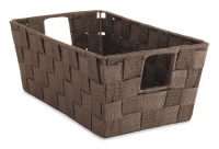 Whitmor 6581-2712 Woven Strap Small Shelf Tote, Java Whitmor 6581-2712 Woven Strap Small Shelf Tote, Java