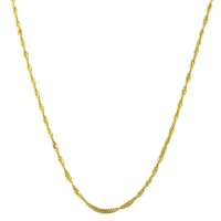 14 Karat Yellow Gold 0.7-mm Singapore Chain (18 Inch) 14 Karat Yellow Gold 0.7-mm Singapore Chain (18 Inch)