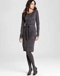 Shades of grey imbue this Tory Burch dress with chic 24-hour elegance. Elevate the silhouette with sheer tights and sleek pumps and go from the corner office to cocktails with ease. Shades of grey imbue this Tory Burch dress with chic 24-hour elegance. Elevate the silhouette with sheer tights and sleek pumps and go from the corner office to cocktails with ease.