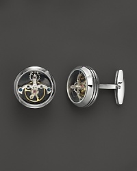 TF Est. 1968 Polished Stainless Steel Tourbillon Cufflinks TF Est. 1968 Polished Stainless Steel Tourbillon Cufflinks