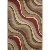 Nourison Zanibar Multicolor Waves 2.3-Feet by 8-Feet Polyacrylic Runner Rug Nourison Zanibar Multicolor Waves 2.3-Feet by 8-Feet Polyacrylic Runner Rug