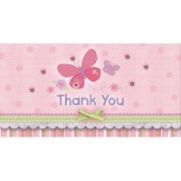 Amscan Carter's Baby Girl Thank-You Notes (8) Amscan Carter's Baby Girl Thank-You Notes (8)