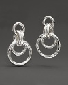 From the Silver Glamazon® collection, jet set hoop earrings in sterling. Designed by Ippolita.