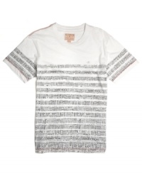 Follow the lines toward this rad casual tee from Triple Fat Goose. Follow the lines toward this rad casual tee from Triple Fat Goose.