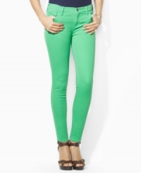 Lauren Jeans Co.'s petite slimming modern jeans are crafted in a chic ankle-length silhouette and cut with a slim leg. (Clearance) Lauren Jeans Co.'s petite slimming modern jeans are crafted in a chic ankle-length silhouette and cut with a slim leg. (Clearance)
