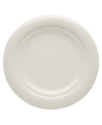 Fresh and understated, this collection features dinner plates with a pure white glaze and elegant modern lines that evoke winter's snow-capped slopes. The perfect clean slate for both formal or everyday settings. Fresh and understated, this collection features dinner plates with a pure white glaze and elegant modern lines that evoke winter's snow-capped slopes. The perfect clean slate for both formal or everyday settings.