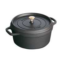 Staub 5 Quart Round Cocotte, Black Staub 5 Quart Round Cocotte, Black