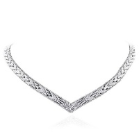 Sterling Silver Riccio V Necklace Sterling Silver Riccio V Necklace