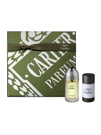 Pasha eau de toilette, 3.3 oz. and deodorant stick, 2.5 oz. Made in France. Pasha eau de toilette, 3.3 oz. and deodorant stick, 2.5 oz. Made in France.