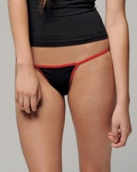 Bella Ladies 302 Cotton/Spandex Contrast Thong Bikini Bella Ladies 302 Cotton/Spandex Contrast Thong Bikini