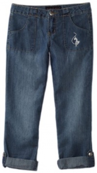 Baby Phat - Kids Girls 7-16 Convertible Pant, Medium Wash, 16 Baby Phat - Kids Girls 7-16 Convertible Pant, Medium Wash, 16