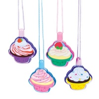 Cupcake Bubble Necklaces - assorted pack of 12 Cupcake Bubble Necklaces - assorted pack of 12