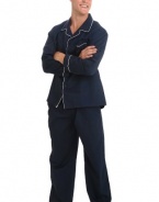 Del Rossa Men's 100% Cotton Woven Pajama Set