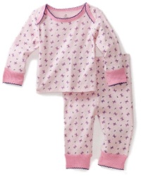 ABSORBA Baby-Girls Newborn Ahoy Layette Loungewear Two Piece Pant Set, Pink/Print, 3/6 ABSORBA Baby-Girls Newborn Ahoy Layette Loungewear Two Piece Pant Set, Pink/Print, 3/6