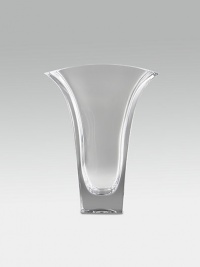 Handmade full lead crystal design by Karim Rashid has a wide mouth to let flowers fall softly against the edges. Available in 9 and 11 sizes. Comes in Nambé blue gift box Hand wash gently Imported Handmade full lead crystal design by Karim Rashid has a wide mouth to let flowers fall softly against the edges. Available in 9 and 11 sizes. Comes in Nambé blue gift box Hand wash gently Imported