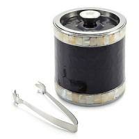 Entertain in style with Julia Knight's eye-catching ice bucket and tongs. Accented with signature crushed mother of pearl, it is striking and elegant. Entertain in style with Julia Knight's eye-catching ice bucket and tongs. Accented with signature crushed mother of pearl, it is striking and elegant.