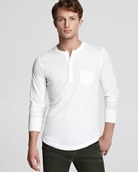 Ultra soft cotton in a classic henley design offers you maximum comfort and casual cool style for a relaxed weekend. Ultra soft cotton in a classic henley design offers you maximum comfort and casual cool style for a relaxed weekend.