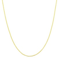 14 Karat Yellow Gold 0.7-mm Round Cable Chain (16 Inch) 14 Karat Yellow Gold 0.7-mm Round Cable Chain (16 Inch)