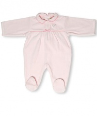 Leveret Velour Footed One Piece Coverall Romper (3-18 Months)