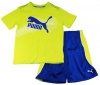 Puma Baby-Boys 12-24M Green I Run This Puma Active Speed Of Life 2-Piece Set