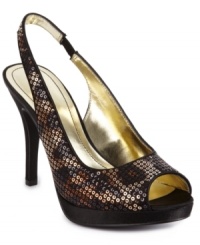 A classic silhouette you can believe in. The Faith pumps by Style&co. come in a variety of finishes, from patent neutrals to reptilian prints. A classic silhouette you can believe in. The Faith pumps by Style&co. come in a variety of finishes, from patent neutrals to reptilian prints.