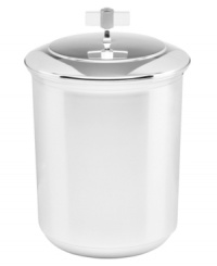 Mixing timeless silver plate with a chic acrylic pull, the Stanton Place ice bucket turns cocktail hour into a most-stylish affair. From the kate spade new york barware collection. Mixing timeless silver plate with a chic acrylic pull, the Stanton Place ice bucket turns cocktail hour into a most-stylish affair. From the kate spade new york barware collection.